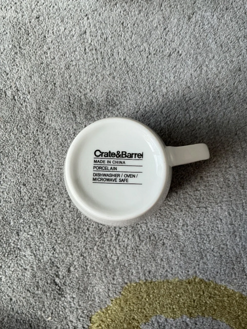 set of Crate & Barrel coffee mugs
